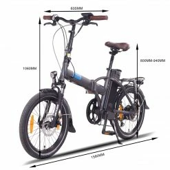 Folding And Compact Ebikes Leon NCM London Folding Electric Bike