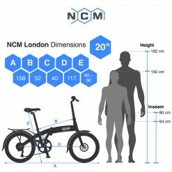 Leon NCM London Plus Folding Electric Bike Folding And Compact