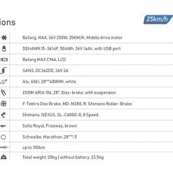 Leon NCM Milano MAX Trekking Electric Bike