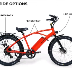 Ampd Brothers RIPTIDE ELECTRIC BEACH CRUISER BIKE