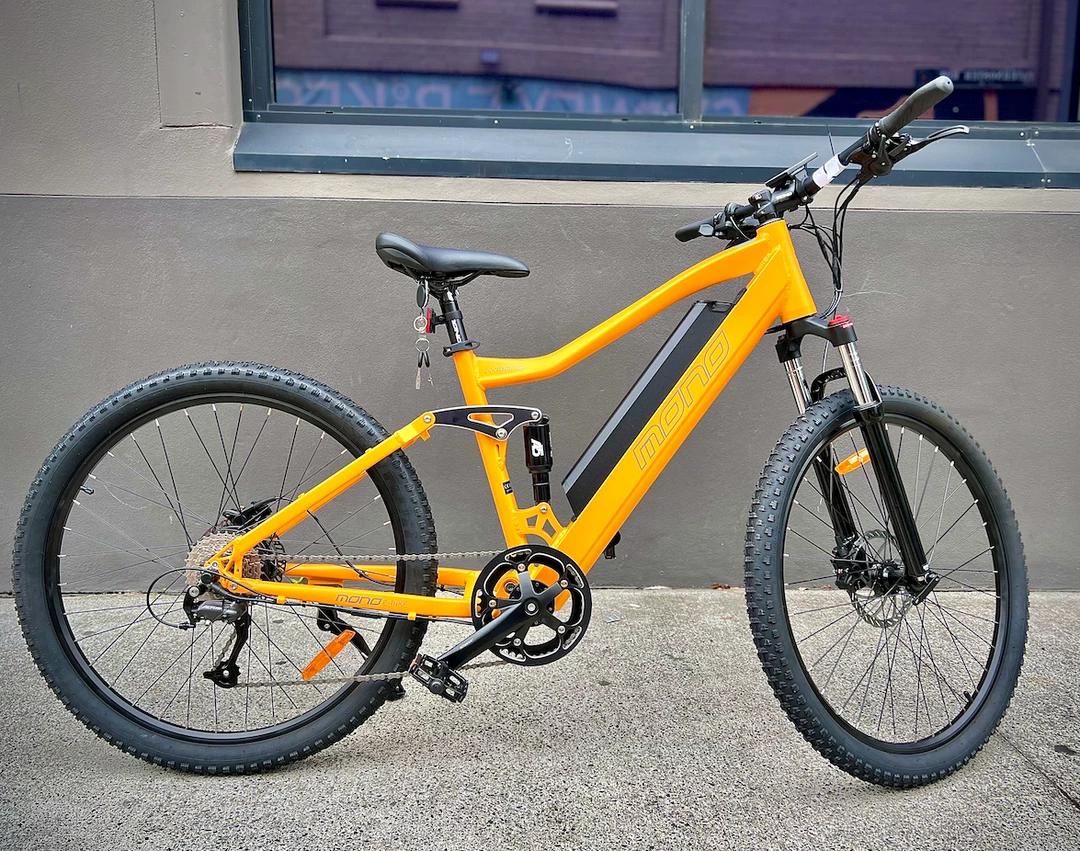 Discount 👍 Step Over Ebikes SUNMONO - E-MONO 27.5″ DUAL SUSPENSION ELECTRIC MOUNTAIN BIKE SE-27M04 ✨ 6 Step Over Ebikes SUNMONO - E-MONO 27.5″ DUAL SUSPENSION ELECTRIC MOUNTAIN BIKE SE-27M04