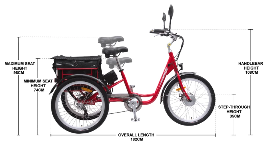 Cheapest ❤️ Trikes TEBCO CARRIER - ELECTRIC TRIKE 😀 3 Trikes TEBCO CARRIER - ELECTRIC TRIKE