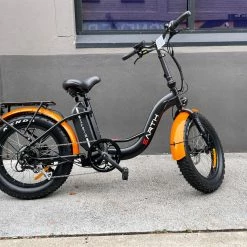 Folding And Compact Ebikes EARTH ANT EBIKE 4 INCH FAT TYRE E-BIKE 2021 SEMI FOLDING