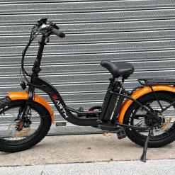 Folding And Compact Ebikes EARTH ANT EBIKE 4 INCH FAT TYRE E-BIKE 2021 SEMI FOLDING